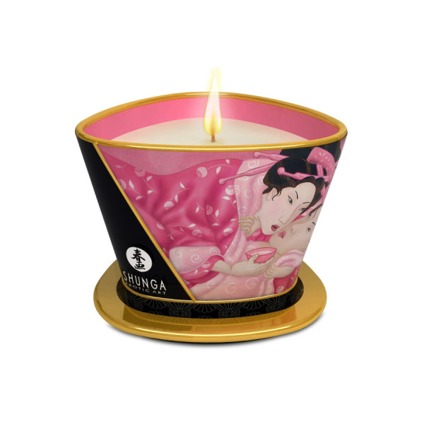 Bougie de massage à la rose 170ml 